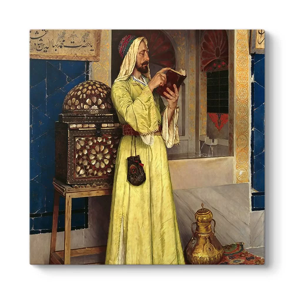 Osman Hamdi Bey -  Ab-ı Hayat Çeşmesi Tablosu - Model 3